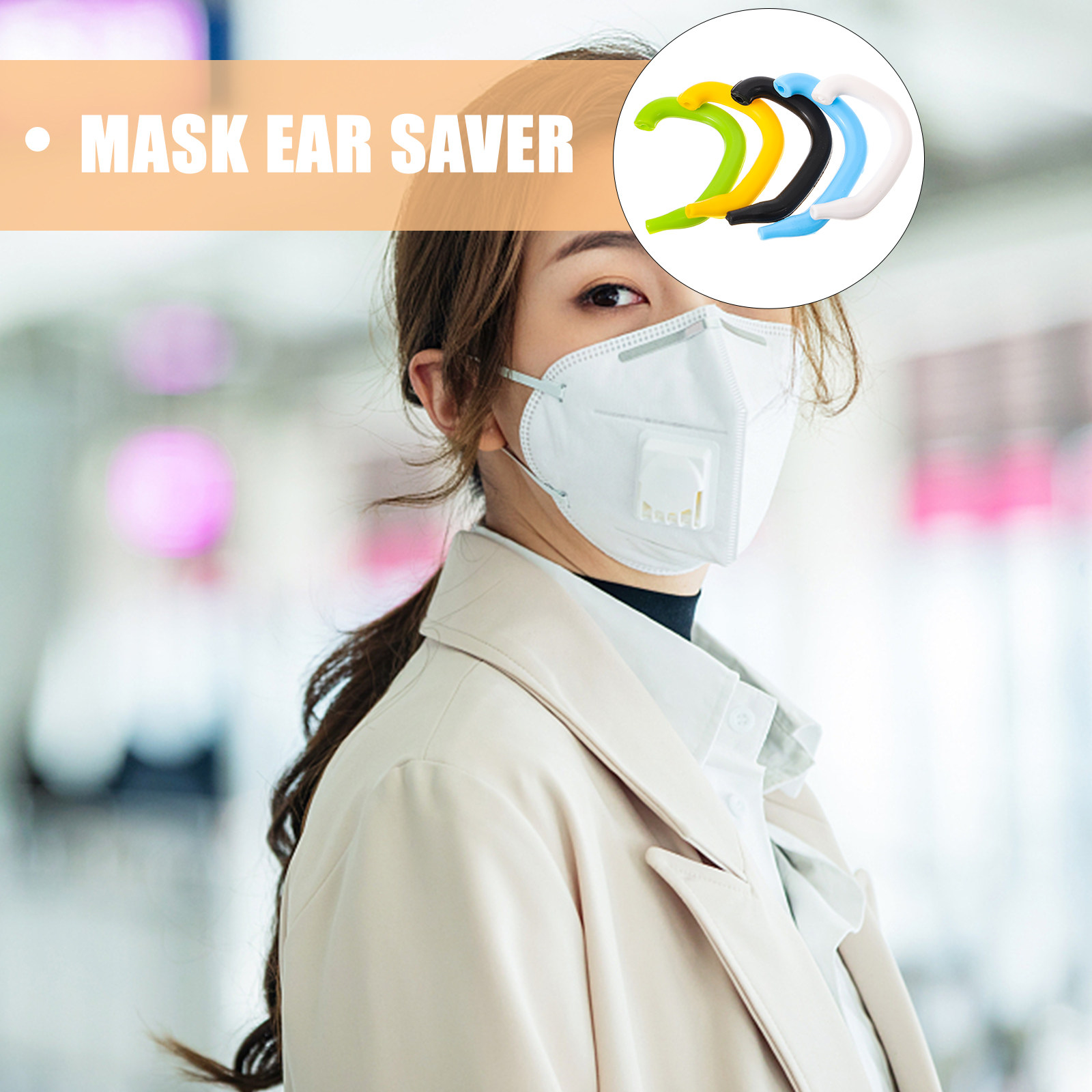 Disposable Surgical Mask - 5 stuks premium siliconen oorbeschermermasker oorbeschermer