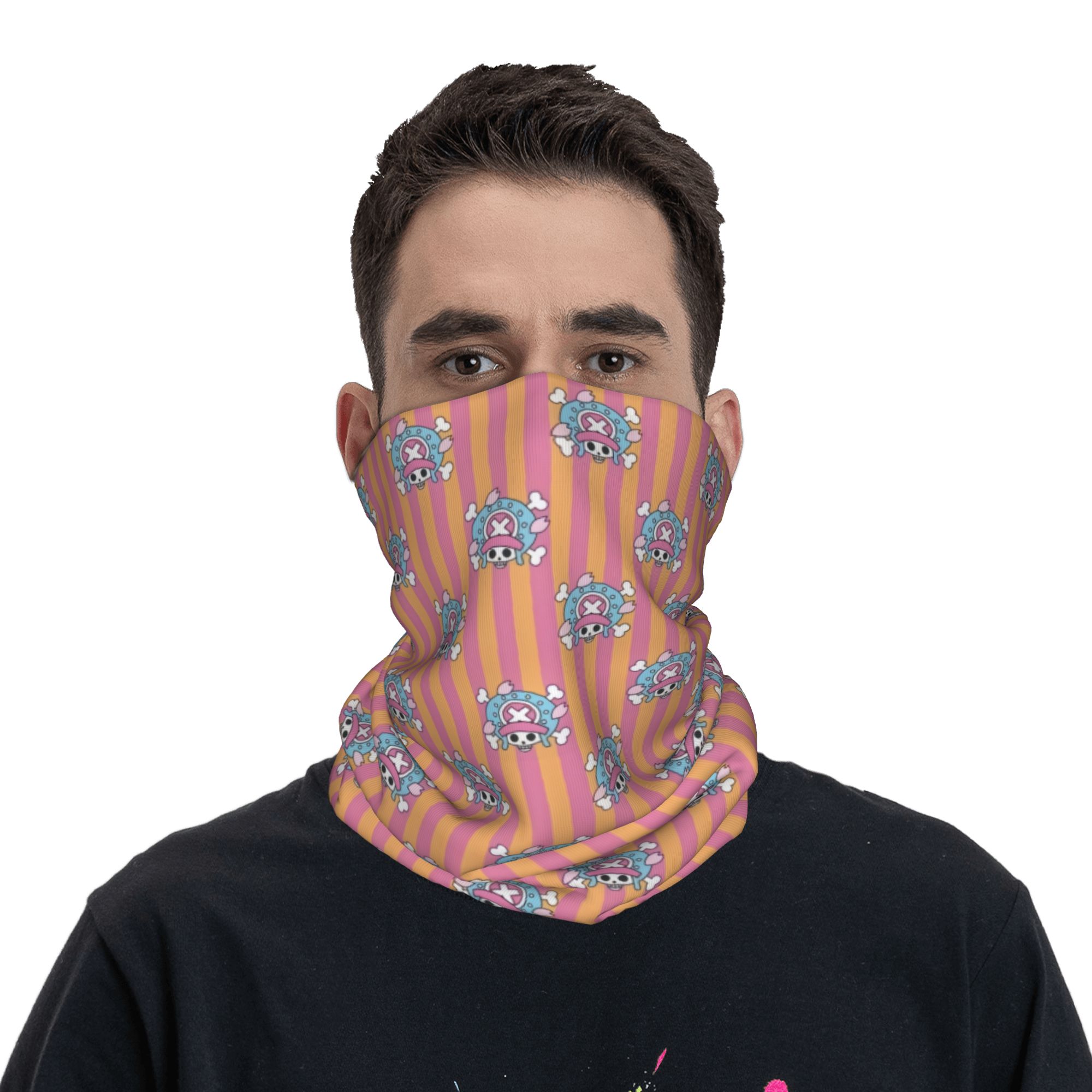 Neck Gaiter Face Cover - Skull Manga One Piece Anime Bandana