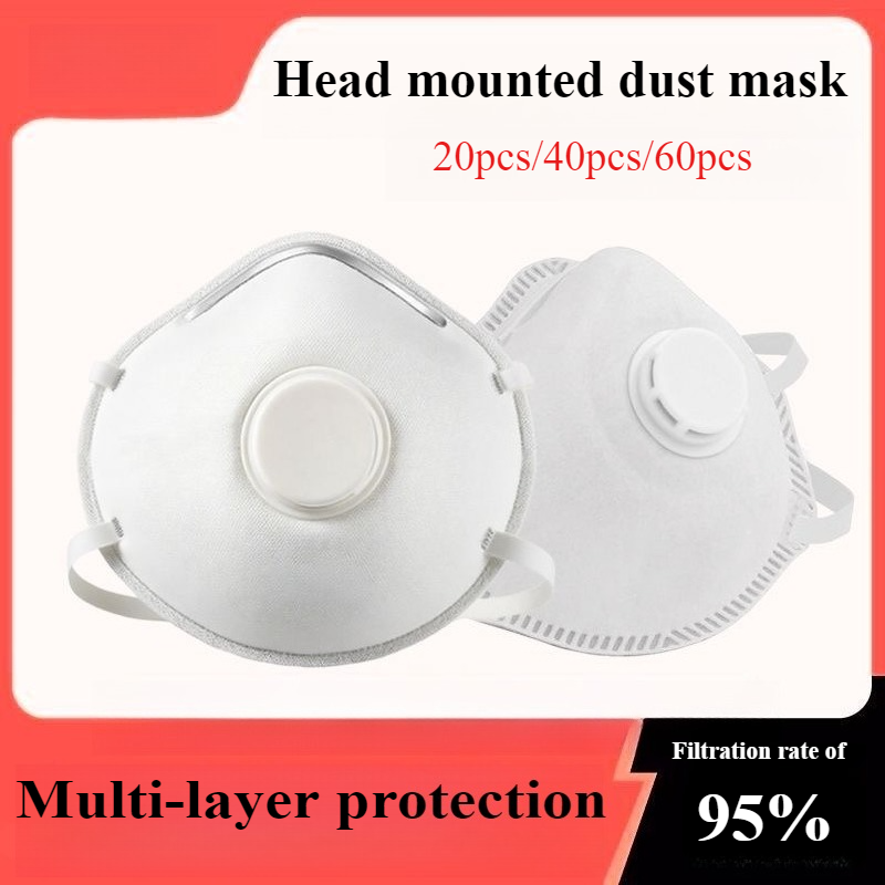 Kn95 Respirator Mask - 20PCS/40PCS/60PCS Stofmaskers Masker met klep Proof