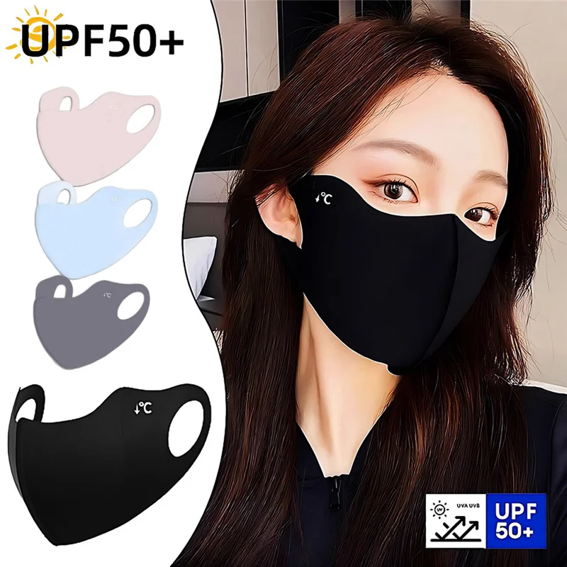 Cloth Face Mask Washable - 1PC Zomer Zonnebrandcrème Gezichtsmasker Ademend Vrouwen