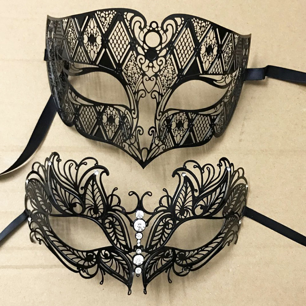 Black Face Mask Pack - Luxe Zilveren Mannen Vrouwen Lovers Paar