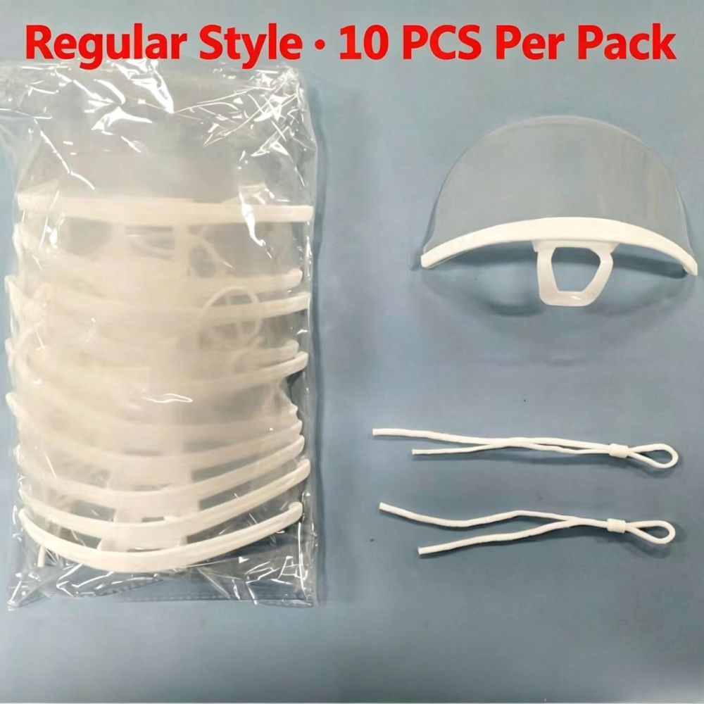 Mask Lanyard Adjustable - Anti-condens helder mondmasker voor catering, voedselveilig