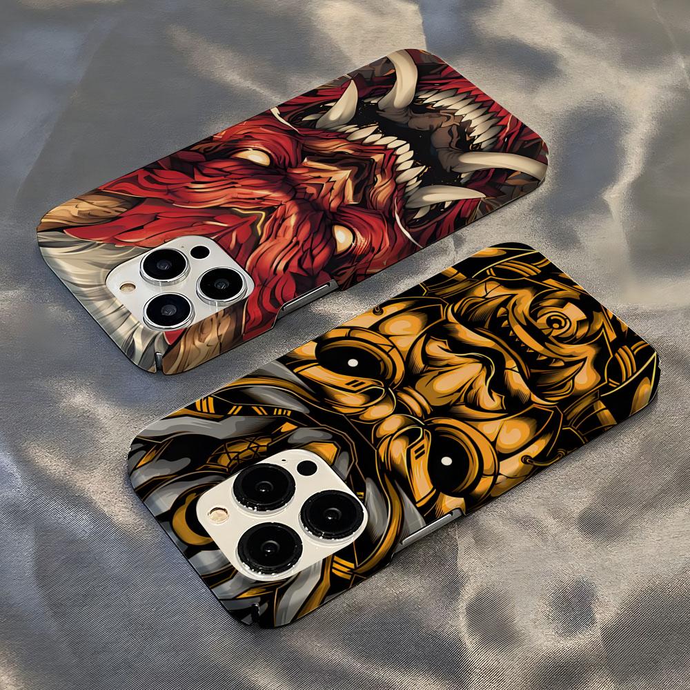 Mask Case Hard Shell - Japanse Samurai Oni Mask Telefoonhoesje Hot