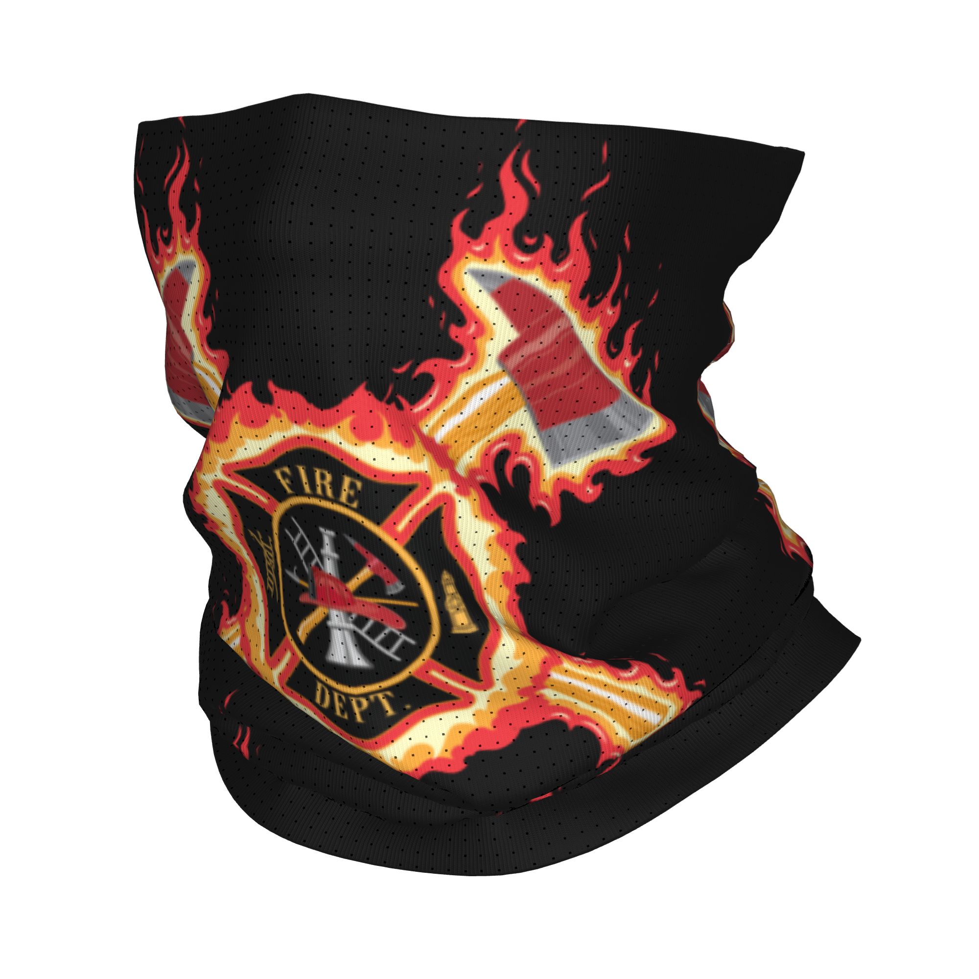 Neck Gaiter Face Cover - Aangepaste brandweerman cross bandana nekwarmer mannen