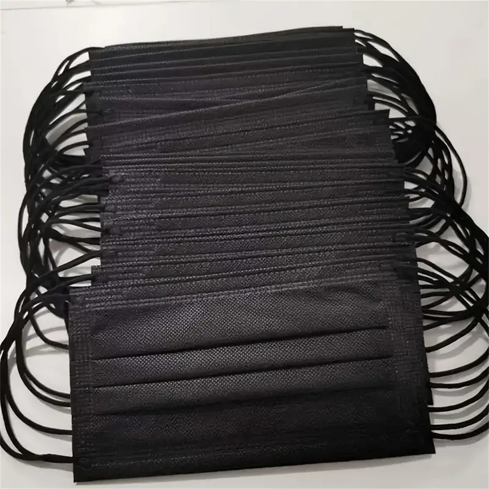 Black Face Mask Pack - 50-200 stuks zwarte wegwerp gezichtsmaskers 3