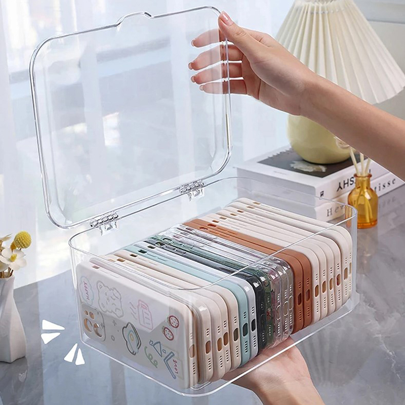 Acryl Diversen Opbergmand Stof - Face Mask Storage Box recensie en prijs