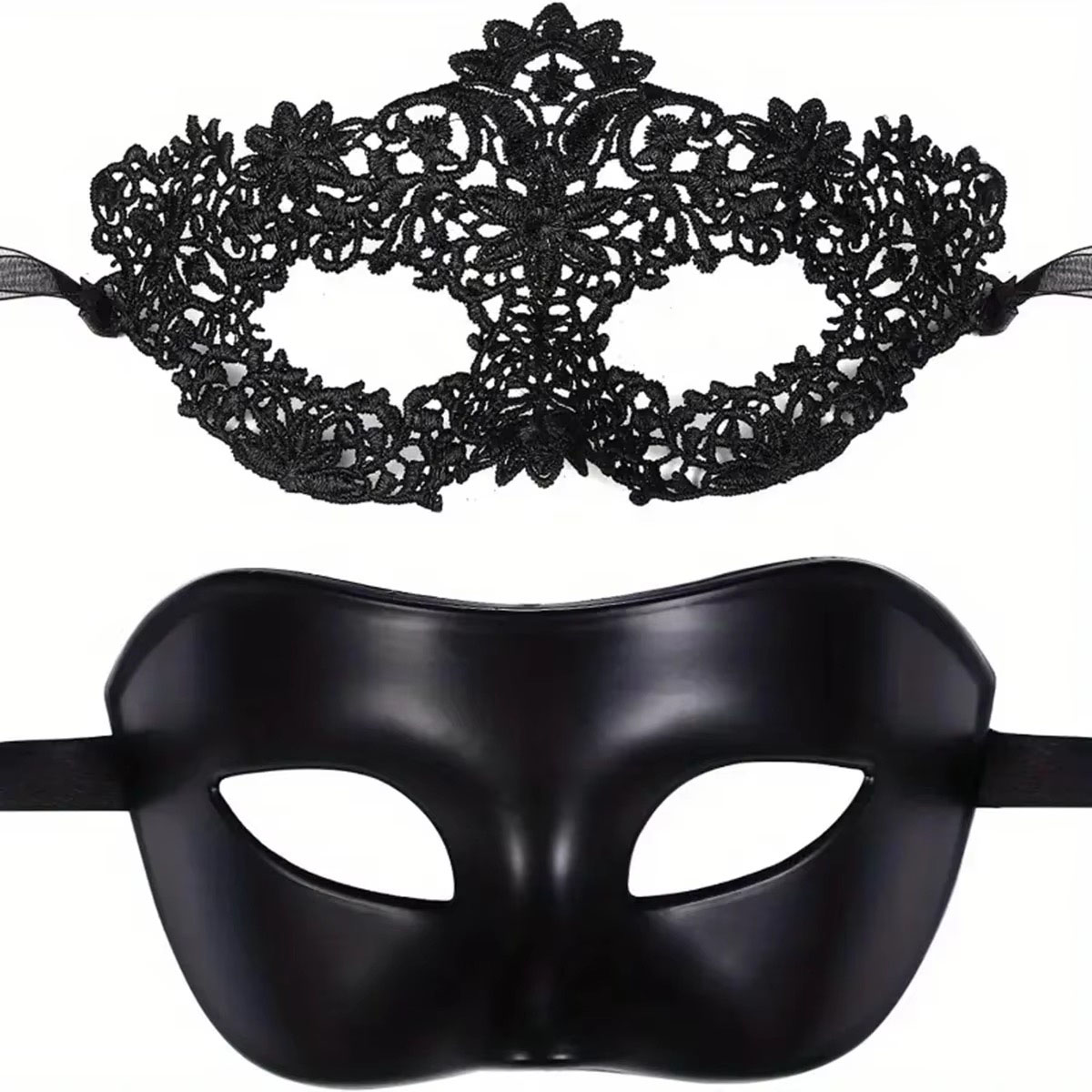 2-delige elegante zwarte kante - Black Face Mask Pack recensie en prijs