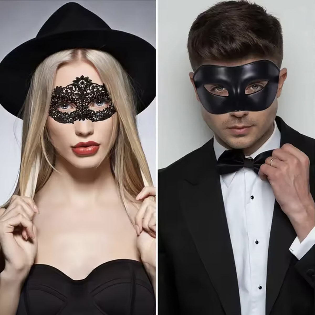 2-delige elegante zwarte kante - Black Face Mask Pack recensie en prijs