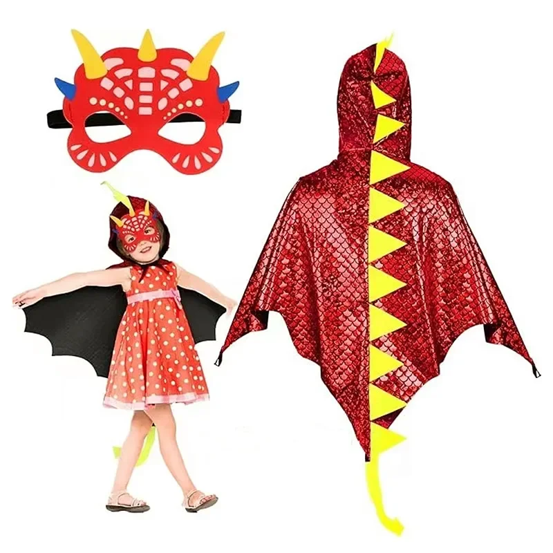 Kind Groene Dinosaurus Mantel  - Kids Face Mask recensie en prijs