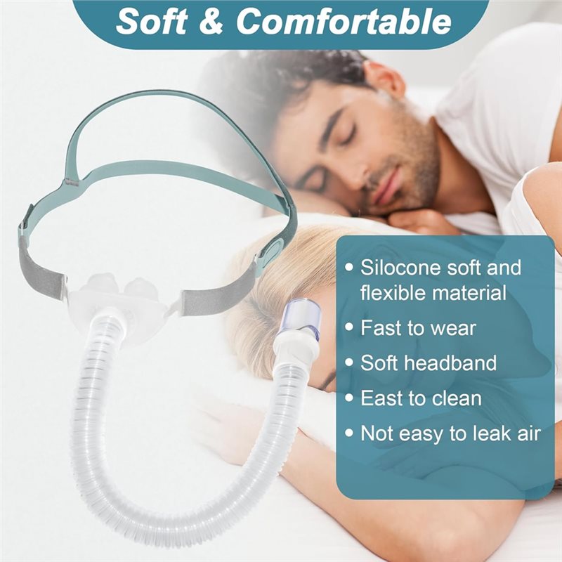 CPAP-masker met slang inbegrep - Silicone Mask Bracket recensie en prijs