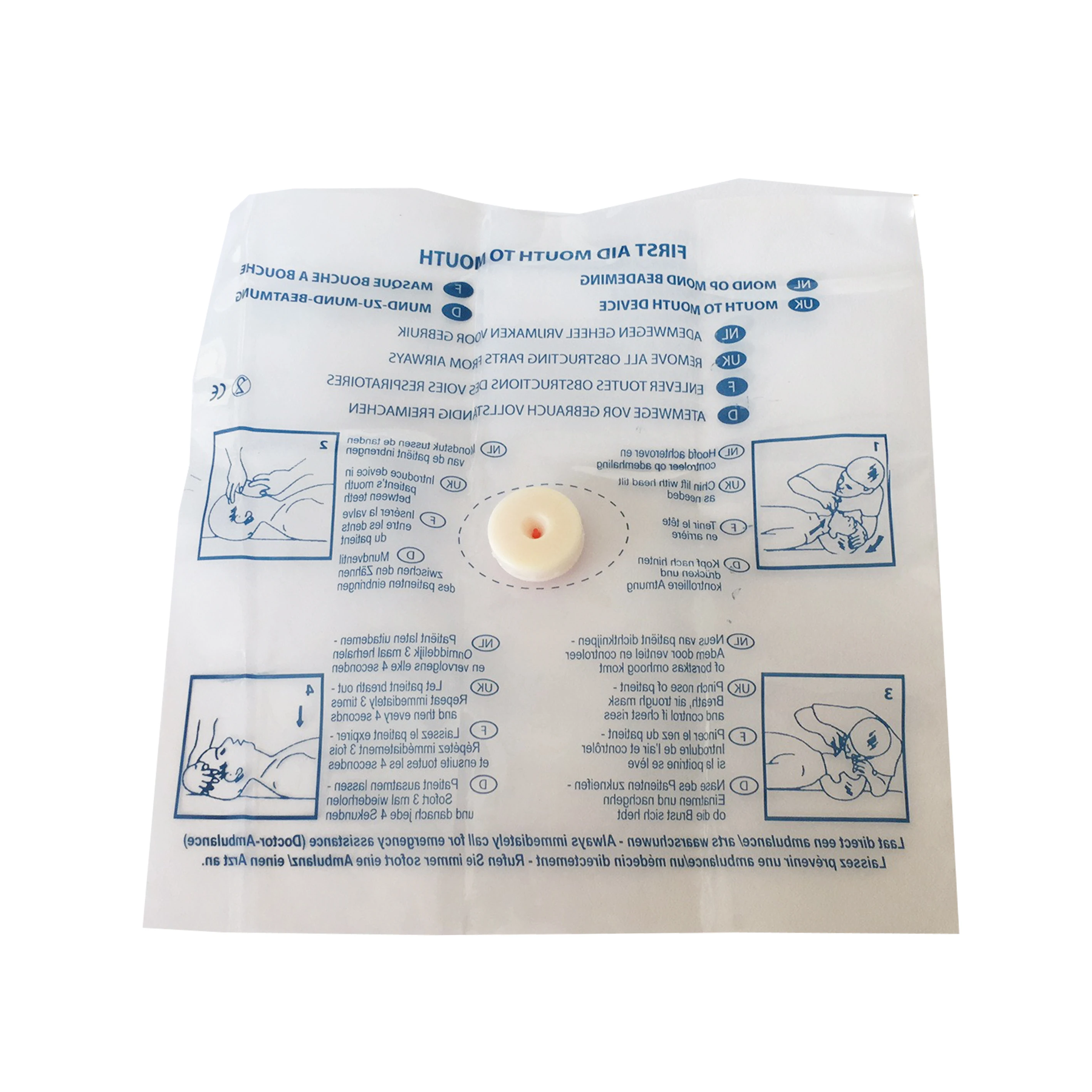 Fabrikant Mond tot mond Ademha - Disposable Mask Blue recensie en prijs