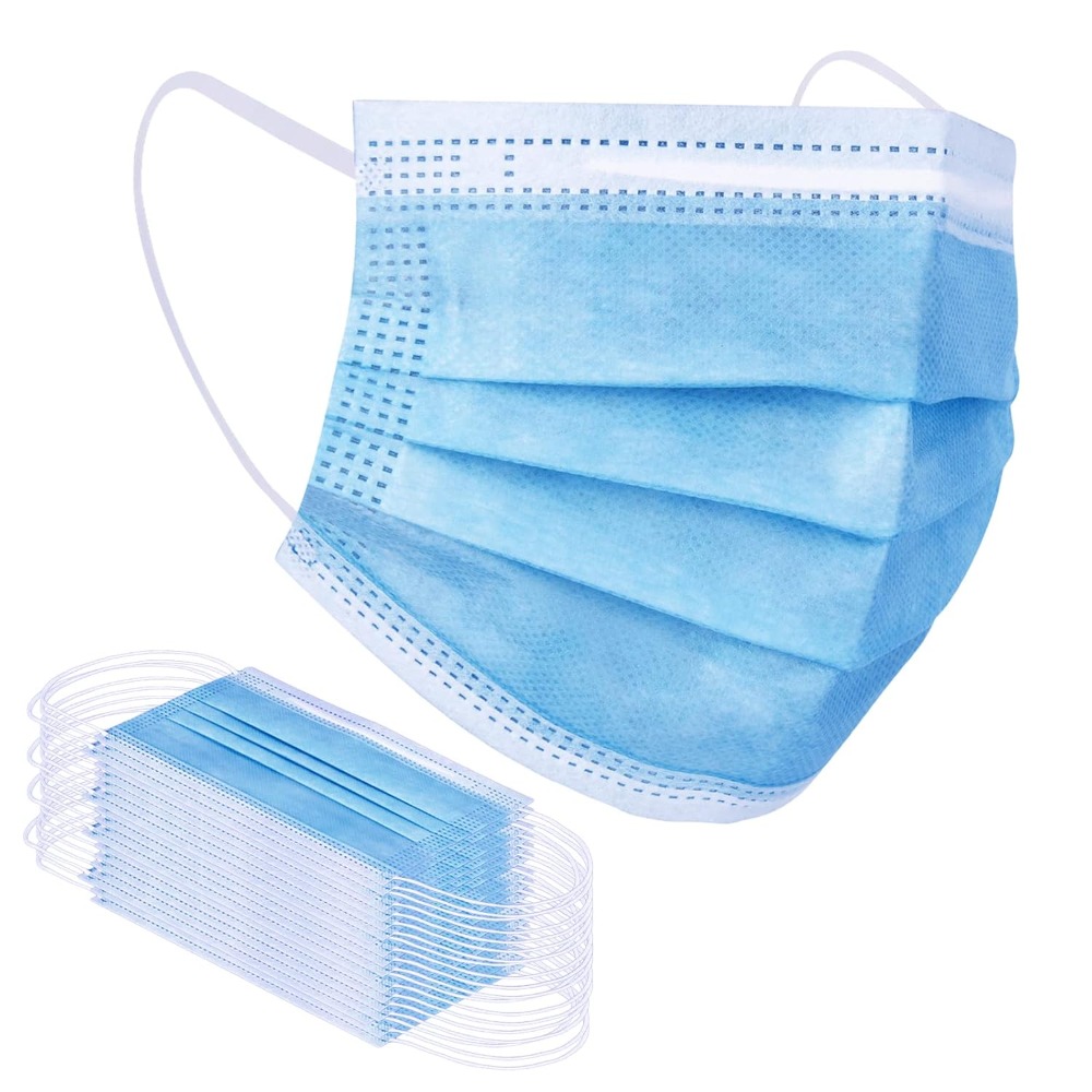 Blauwe wegwerp mondmaskers 100 - Disposable Mask Blue recensie en prijs