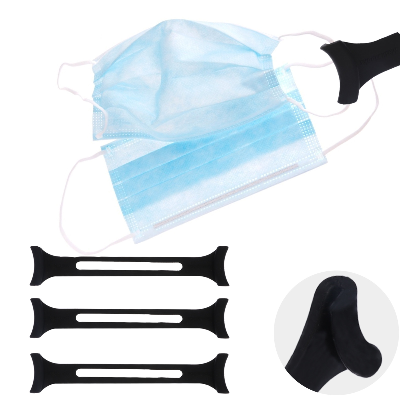 3 stuks professionele silicone - Mask Ear Saver Strap recensie en prijs