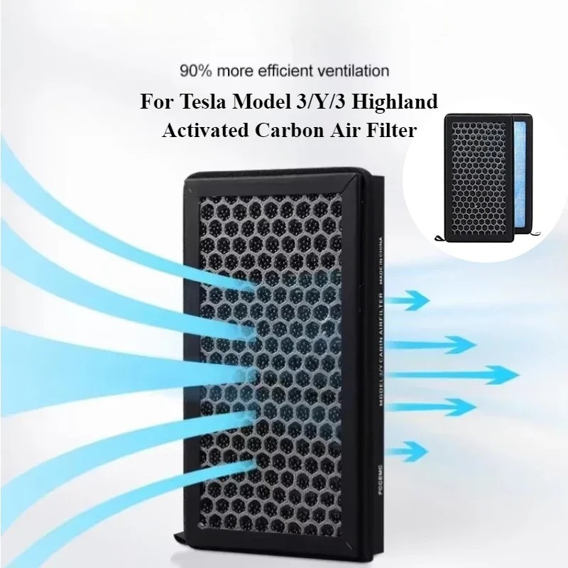 Voor Tesla Model 3/Y/3 Highlan - Filter Replacement N95 recensie en prijs
