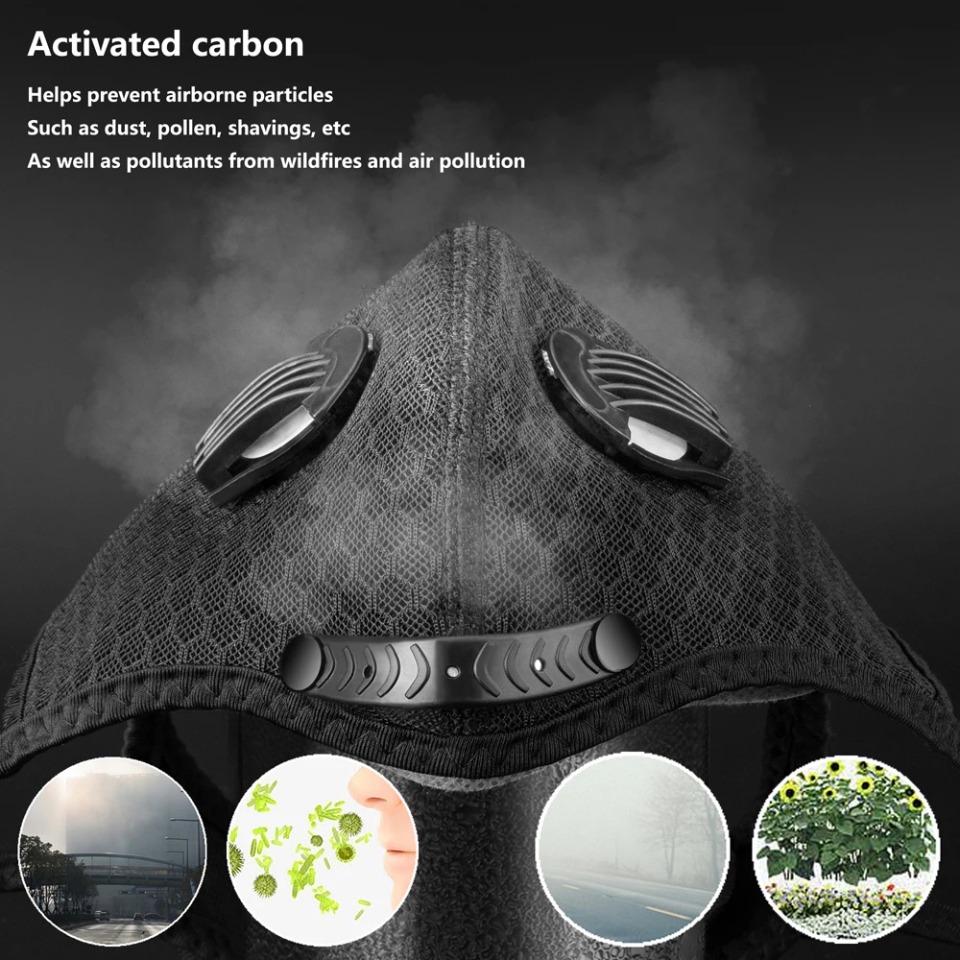 1 STKS Fietsmasker met actief  - Dust Mask Construction recensie en prijs
