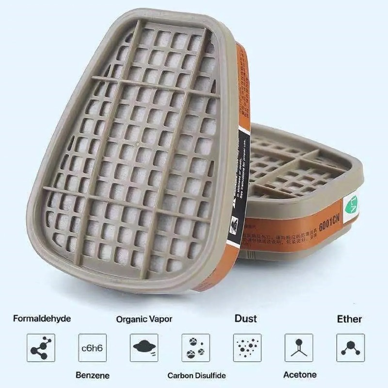 Actieve Koolstof 6001 Cartridg - Dust Mask Construction recensie en prijs