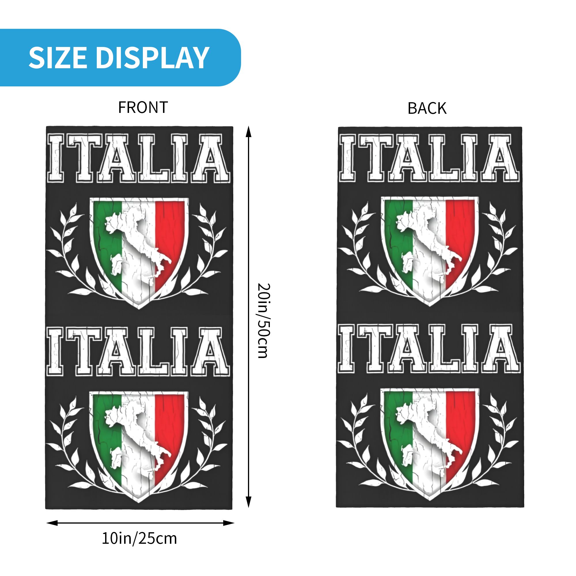 Custom Italië Vlag Bandana Hal - Neck Gaiter Face Cover recensie en prijs