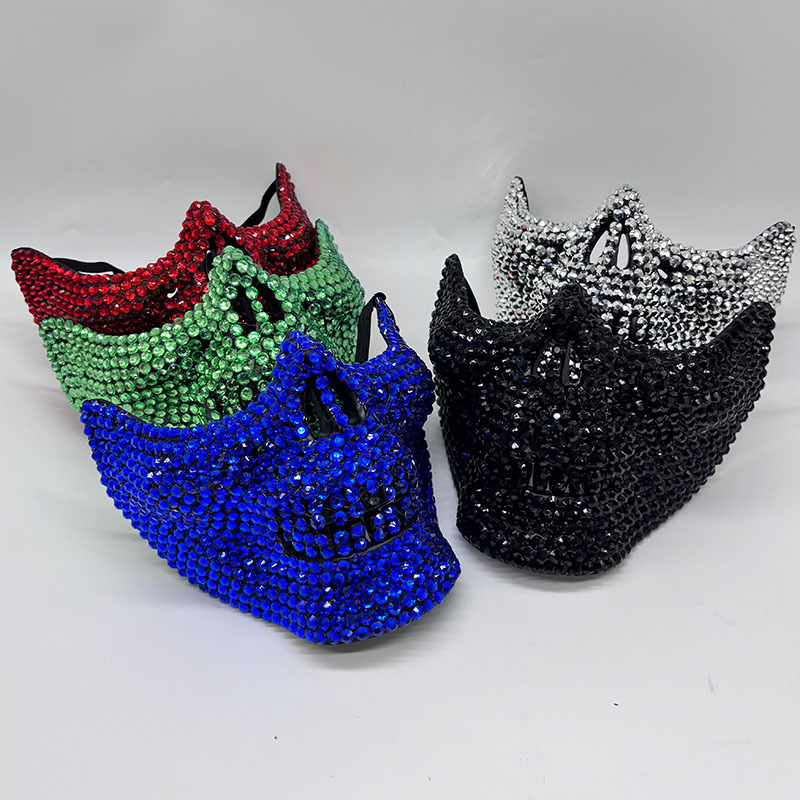 Strass Half Schedel Masker voo - Respirator Half Face recensie en prijs