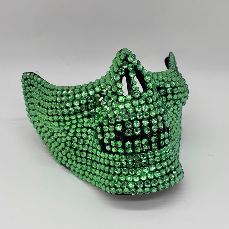 Strass Half Schedel Masker voo - Respirator Half Face recensie en prijs