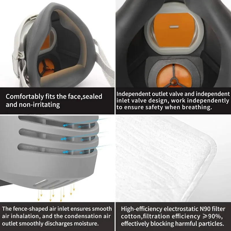 Stofmasker + 20 Stuks Filter K - Dust Mask Construction recensie en prijs