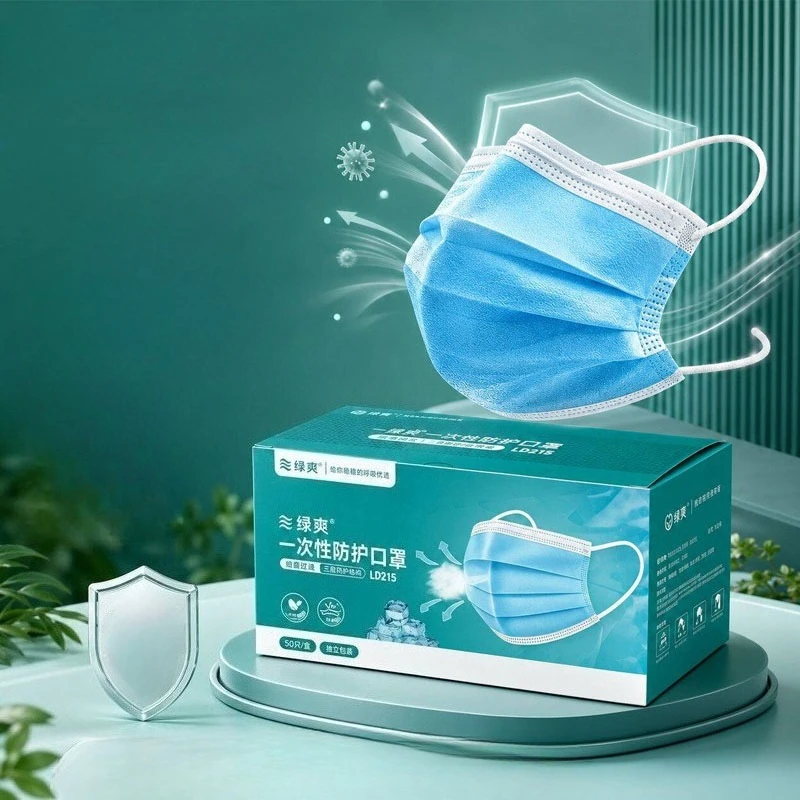 50 stks/100 stks/150 stks Prem - Disposable Mask Blue recensie en prijs