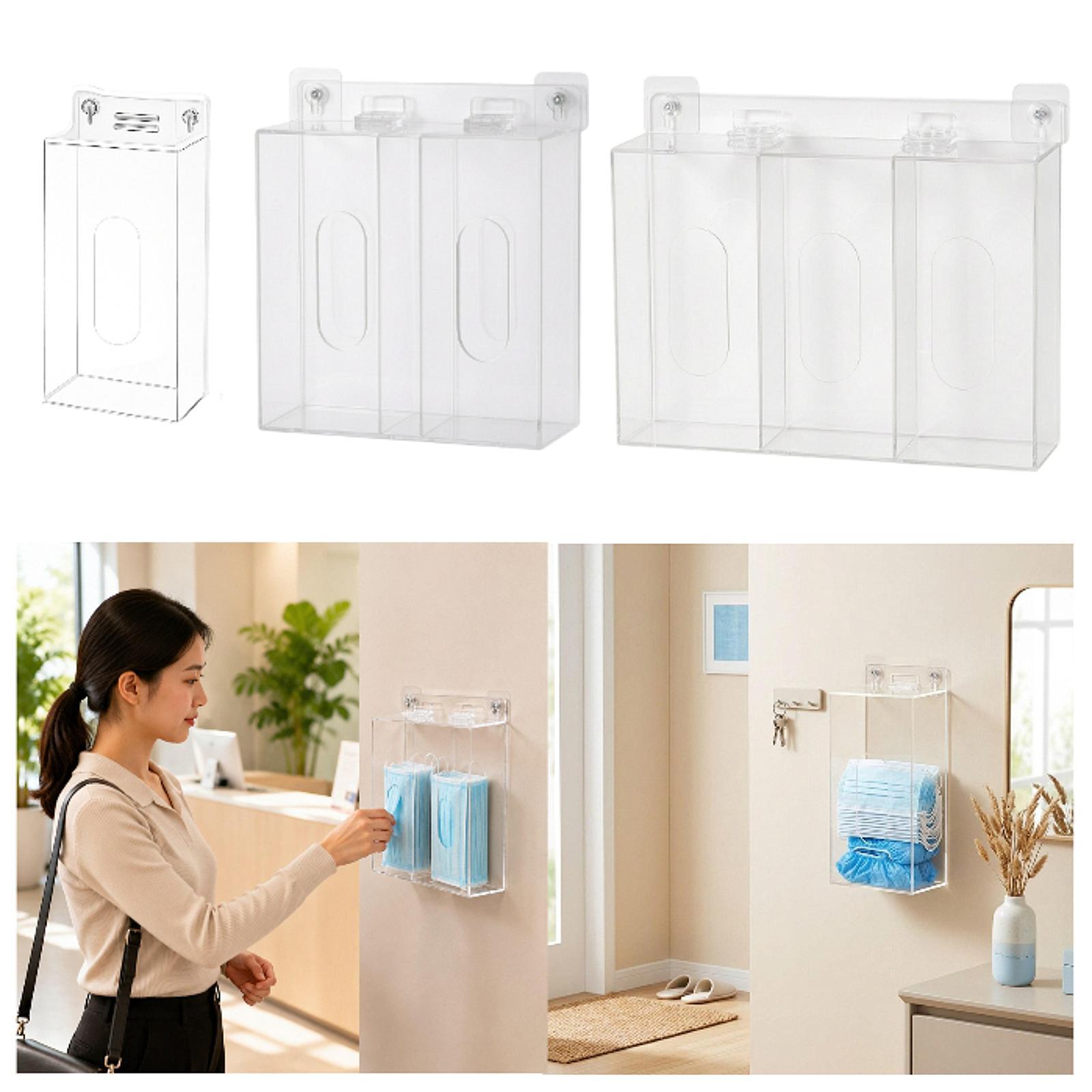 Ruimtebesparende acryl handsch - Face Mask Storage Box recensie en prijs