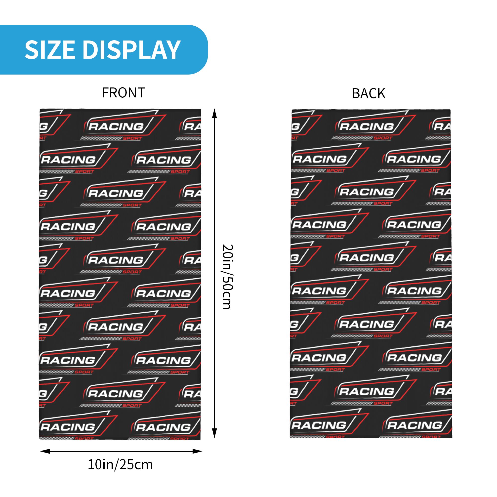 Custom Racing Speed Race Banda - Neck Gaiter Face Cover recensie en prijs