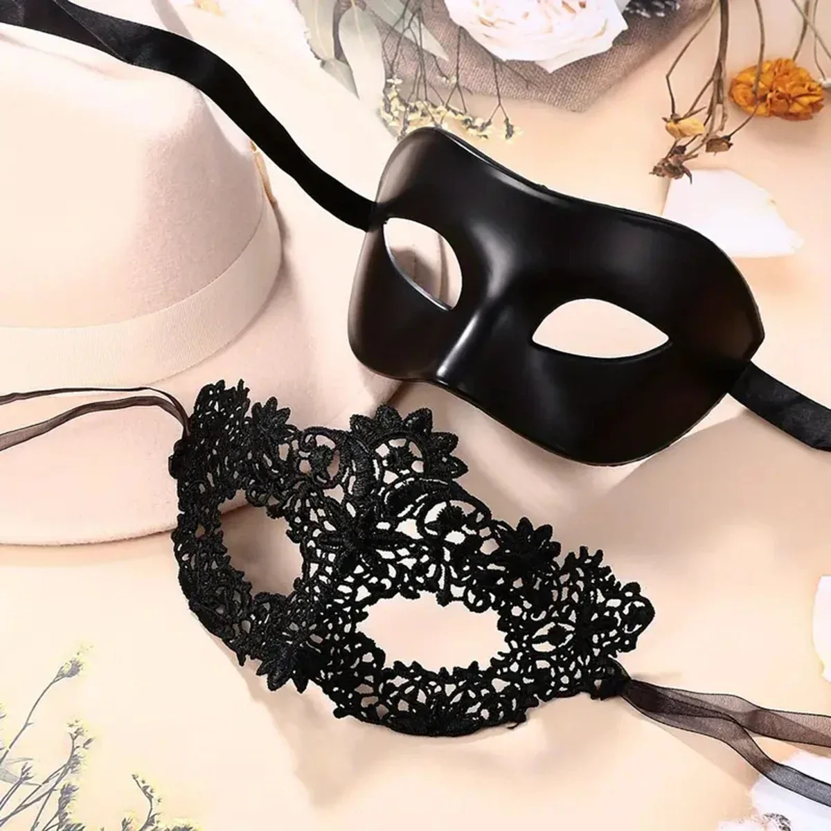 2-delige elegante zwarte kante - Black Face Mask Pack recensie en prijs