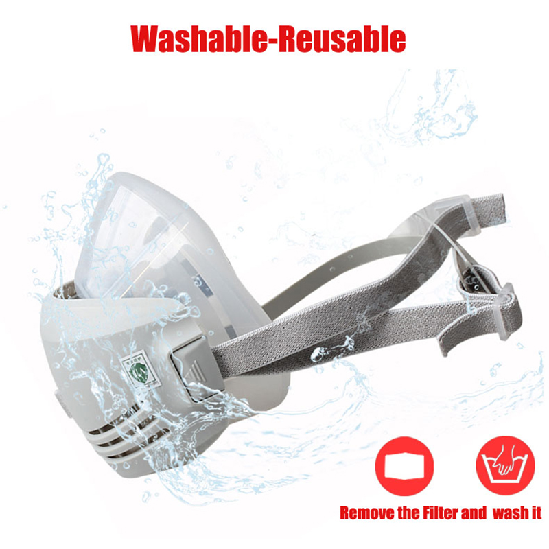 Siliconen Stofdicht Gasmasker  - Respirator Half Face recensie en prijs